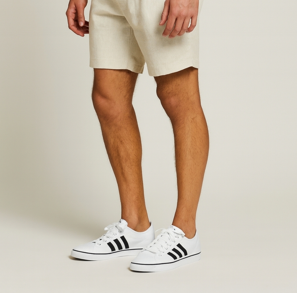 Adidas White and Black Sneakers